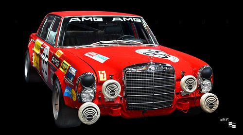 Mercedes AMG 300 SEL 6.3 Red sow by aRi F. Huber