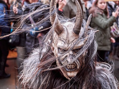 Krampus en gros plan
