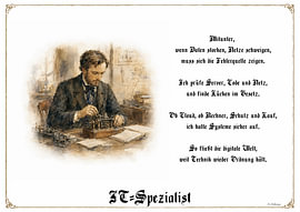IT Specialist – Guild portrait with a poem by Marcus Achberger