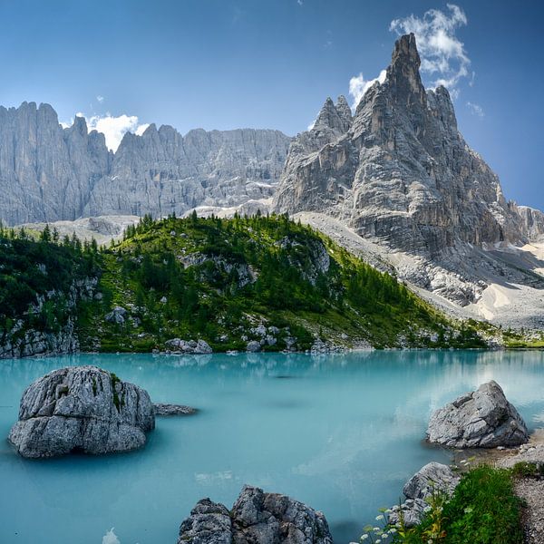 Dolomieten - Lago di Sorapis van Martin Jansen