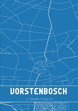 Blueprint | Map | Vorstenbosch (Noord-Brabant) by Rezona