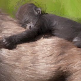 Gorilla baby! van Michar Peppenster