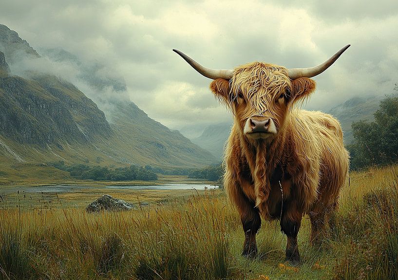 Highlander écossais Highland Cow Cattle par Niklas Maximilian