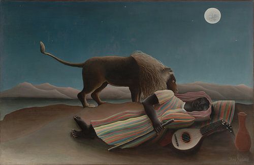 Henri Rousseau, De slapende zigeunerin, 1897