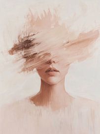 Modernes abstraktes Porträt