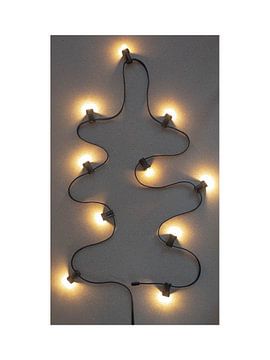 Kerstboom lichtjes industrieel van Stephanie Franken