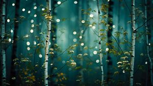 Glowing Birches No 2