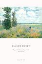 Claude Monet - Klaprozenvelden bij Argenteuil van Old Masters thumbnail