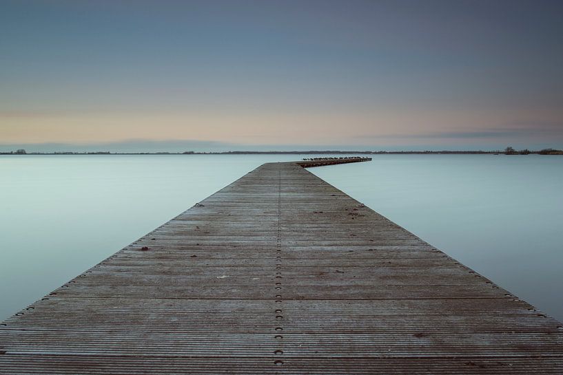 Zuidlaardermeer in der Abenddämmerung von Harry Kors