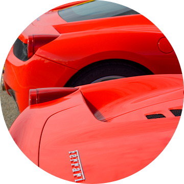 Ferrari sportwagens in een rij van Sjoerd van der Wal Fotografie