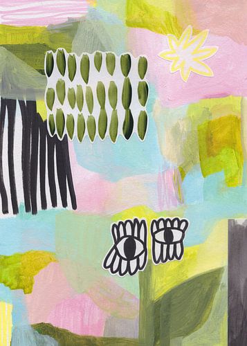 Fantasie-Regenbogen-Botanik