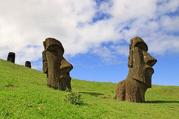 Statues sur l'île de Pâques sur Antwan Janssen