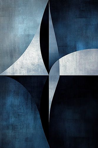 Bleu géométrique | Bleu profond mystère