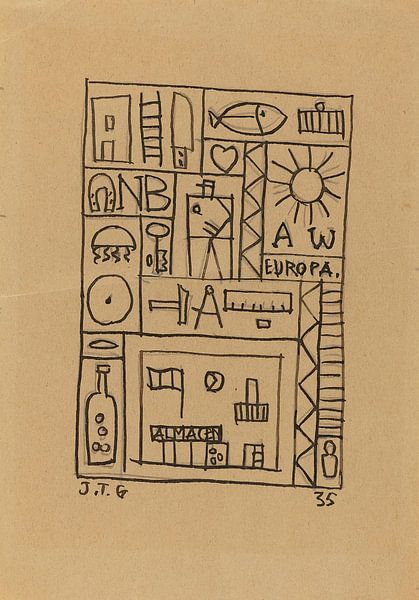 Joaquín Torres García - Untitled (1935) by Peter Balan