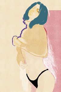 fashionista IV - Porträt einer schönen Frau in Dessous