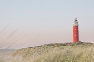 Der Leuchtturm von Eierland bei Sonnenuntergang | Reisefotografie-Druck | Texel Niederlande