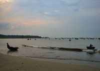 Fischer, die Beute einbringen