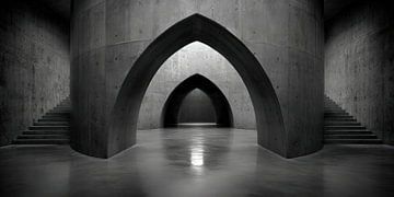 The threshold of silence by Klaus Tesching - Art-AI