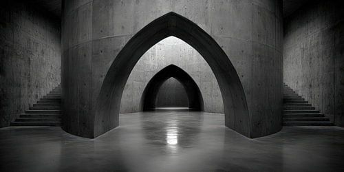 The threshold of silence by Klaus Tesching - Art-AI