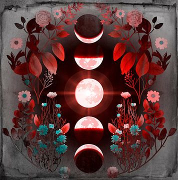 Blood Moon II A Modern Nature Expressionist by FRESH Fine Art