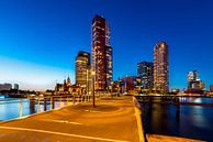 Kop van Zuid Rotterdam bij Blue Hour par Marco Schep Aperçu