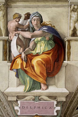 Michelangelo. Sixtijnse Kapel, Delphische Sibille
