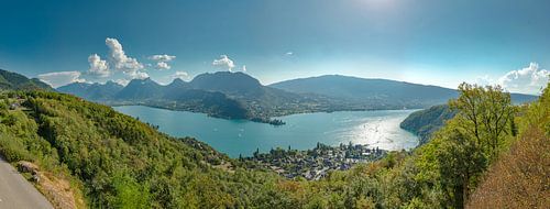 Het meer van Annecy, Talloires, Duingt, Talloires, Haute-Savoie, Frankrijk,