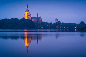 Stralsund in der Dämmerung von Martin Wasilewski