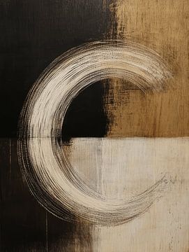Abstract Wabi-Sabi van Japandi Art Studio