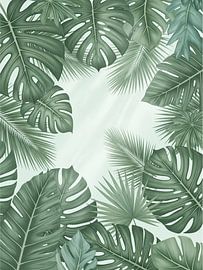 Monstera Jungle Botanical Tropical Leaves Art