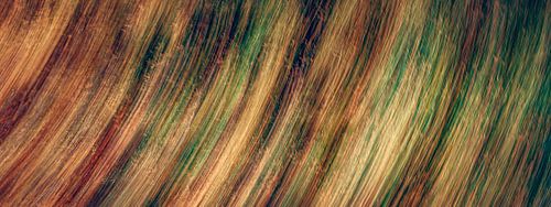 Panorama van warme herfstkleuren (ICM fotografie, abstract)