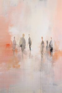 People in Pastel | Abstract People by Abstract Painting