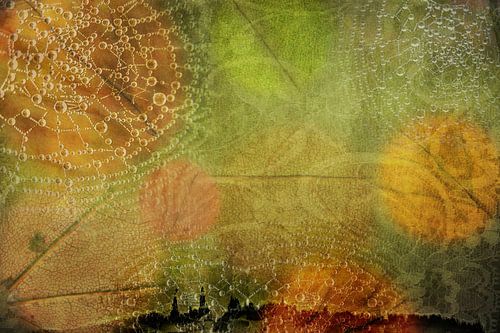 Herfst in de stad, abstract