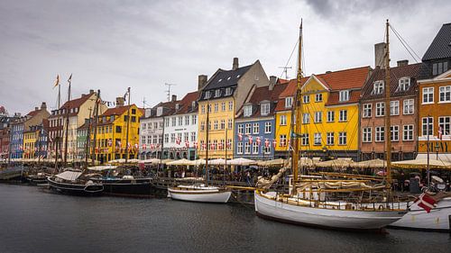 Les bâtiments colorés du quartier de Nyhavn à Copenhague, au Danemark