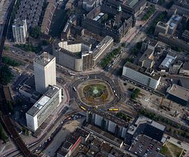 1988 : Photographie aérienne historique de Hofplein, Rotterdam sur Frans Rombout