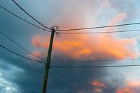 Evening sky in the Rocky Mountains