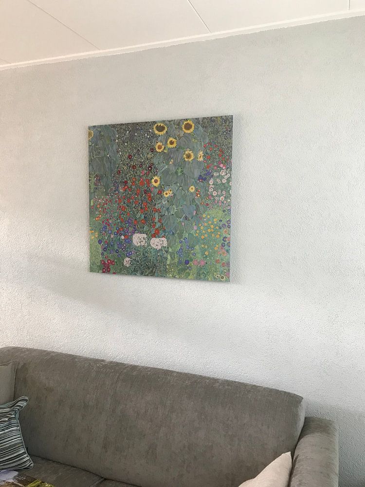 Jardin de la ferme avec tournesols, Gustav Klimt 
