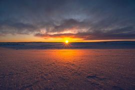 Sunrise over a magical winter landscape by Leo Schindzielorz
