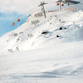 Télécabine dans la station de ski de Zillertal, Autriche sur Lenneke van Hassel