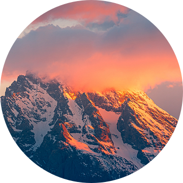 Zonsopkomst in Grand Teton Nationaal Park, Wyoming