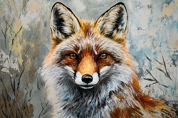 Portrait of an elegant fox by Art & Soul Creations