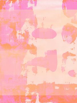 Romantische abstracte kunst in pastelkleuren