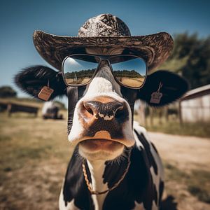 Cooler Cow-Boy mit Hut