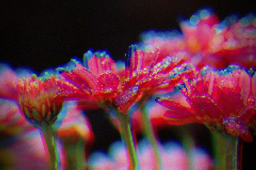 Floral mosaic by Carla van Zomeren