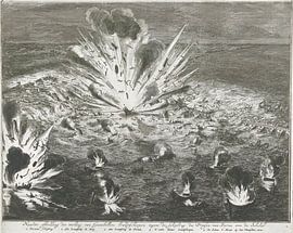 Blowing up the ship's bridge in the Scheldt, 1585 by Atelier Liesjes
