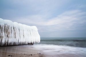 Winter an der Küste der Ostsee bei Kühlungsborn