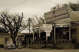 Old post office in Texas van Patrick Dielesen