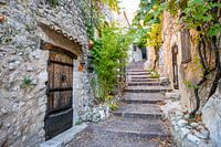 Stairs in the village of Bauduen, France