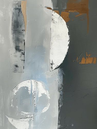 Modern abstract in wabi-sabi stijl