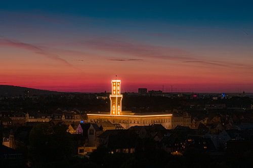 Stadhuis van Fürth bij schemering van Faszination Fürth